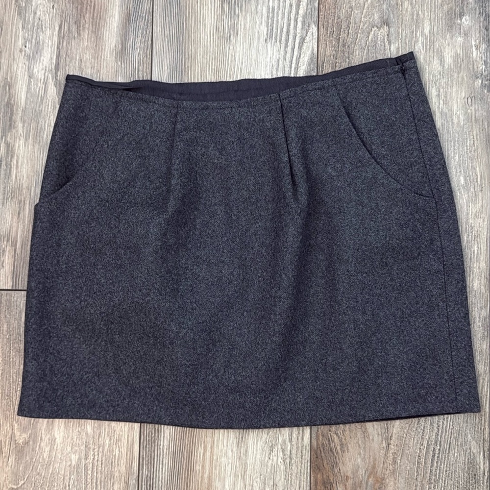J Crew Felted Wool Blend Mini Skirt Size 6